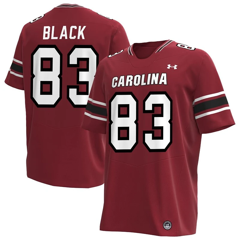 DJ Black Men's Under Armour Garnet South Carolina Gamecocks NIL Pick-A-Player Replica Football Jersey