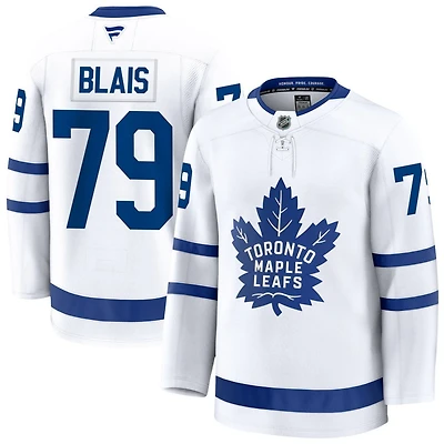 Samuel Blais Men's Fanatics White Toronto Maple Leafs Away Premium Custom Jersey