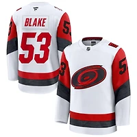 Jackson Blake Men's Fanatics White Carolina Hurricanes Away Premium Custom Jersey