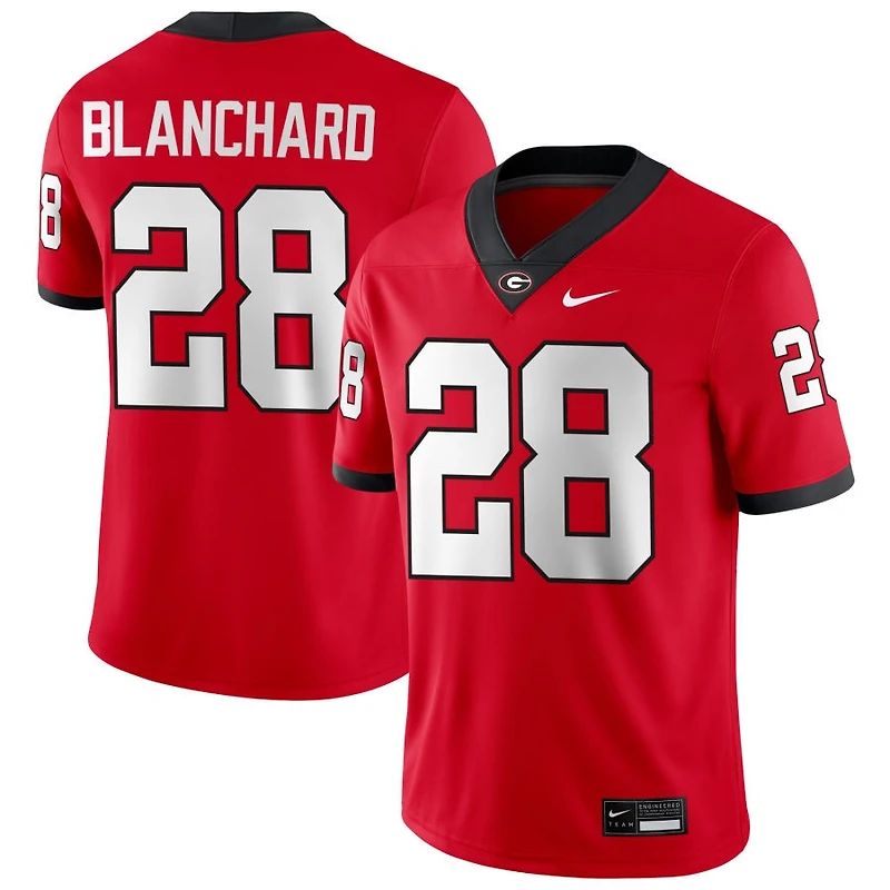 Walter Blanchard Men's Nike Red Georgia Bulldogs NIL Pick-A-Player Game Jersey