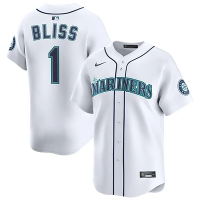Ryan Bliss Men's Nike White Seattle Mariners Home Limited Custom Jersey