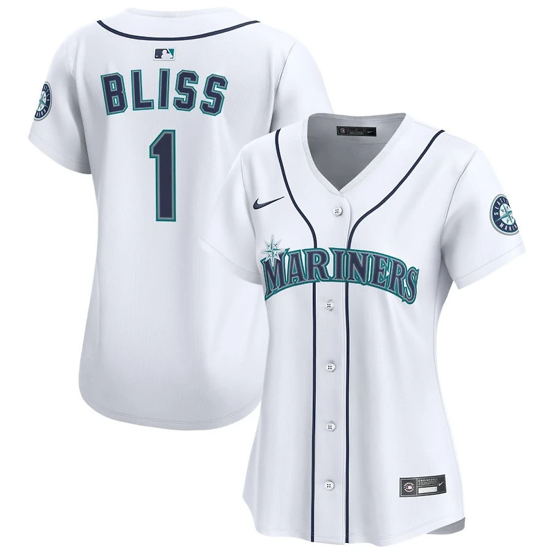 Ryan Bliss Women's Nike White Seattle Mariners Home Limited Custom Jersey