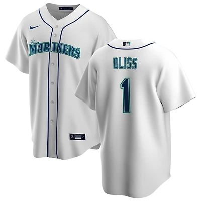 Ryan Bliss Men's Nike White Seattle Mariners Home Replica Custom Jersey