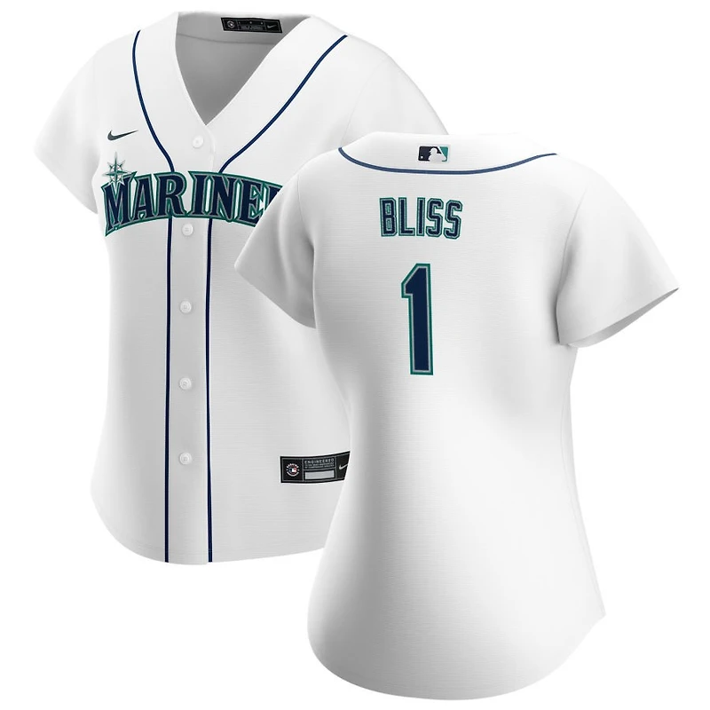 Ryan Bliss Women's Nike White Seattle Mariners Home Replica Custom Jersey