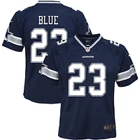 Jaydon Blue Youth Nike Navy Dallas Cowboys Custom Game Jersey