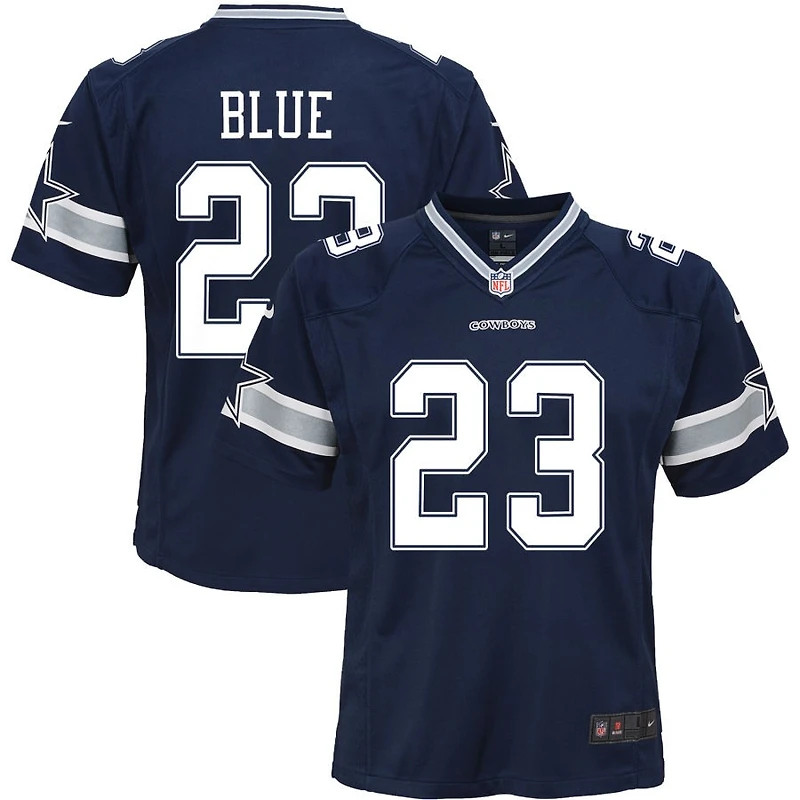 Jaydon Blue Youth Nike Navy Dallas Cowboys Custom Game Jersey