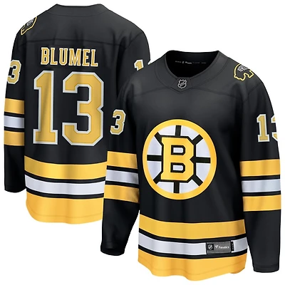 Matej Blumel Men's Fanatics  Black Boston Bruins Home Breakaway Custom Jersey