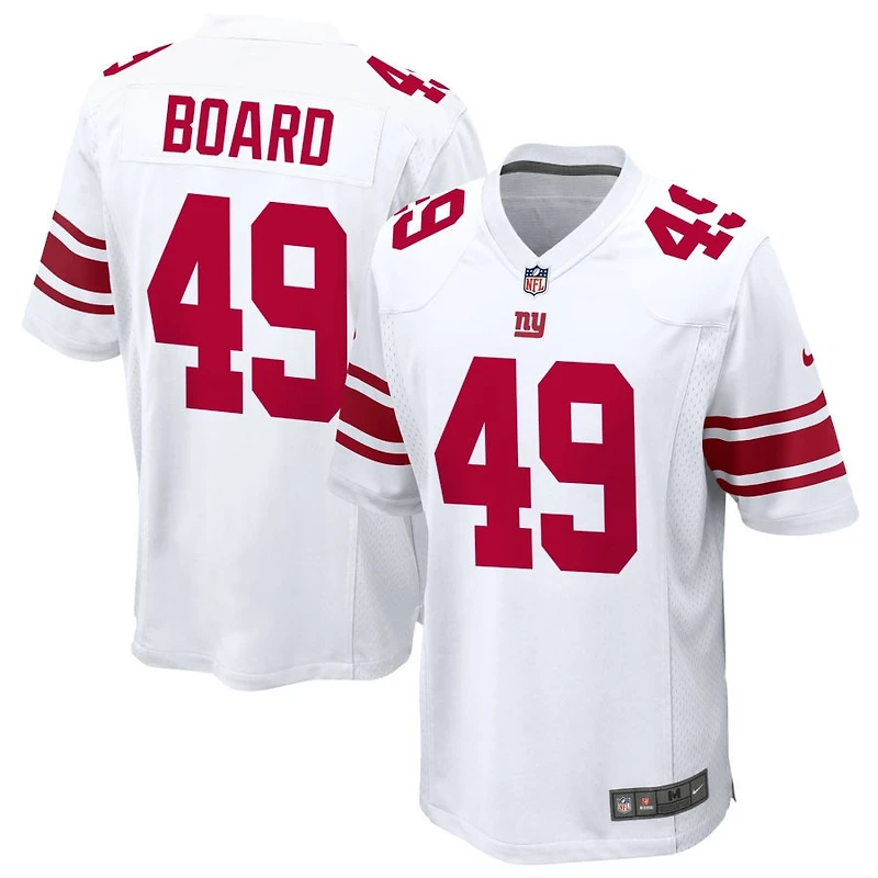 Chris Board Men's Nike White New York Giants Custom Game Jersey