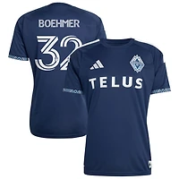 Isaac Boehmer Men's adidas  Deep Sea Blue Vancouver Whitecaps FC 2026 The Coastal Jersey Replica Custom Jersey