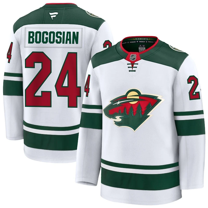 Zach Bogosian Men's Fanatics White Minnesota Wild Away Premium Custom Jersey