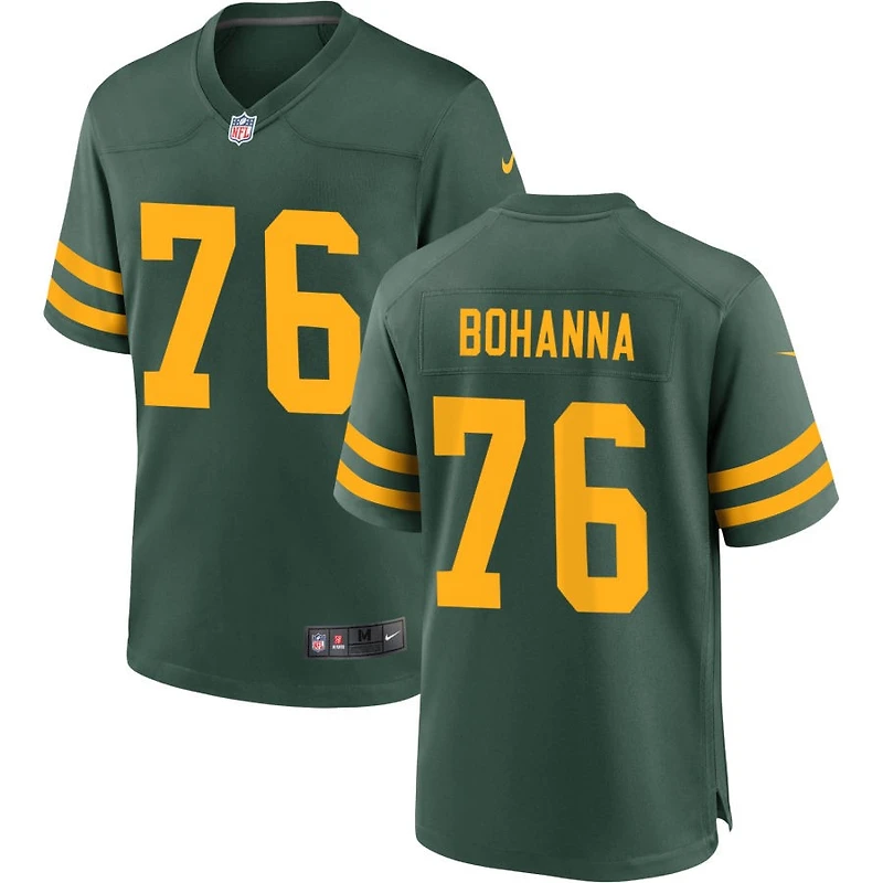 Quinton Bohanna Men's Nike Green Green Bay Packers Alternate Custom Jersey