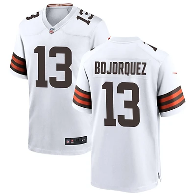Corey Bojorquez Men's Nike White Cleveland Browns Custom Game Jersey