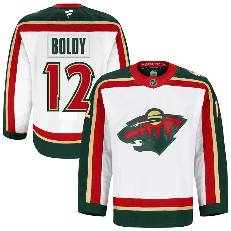 Matt Boldy Men's Fanatics White Minnesota Wild 25th Anniversary Authentic Pro Custom Jersey