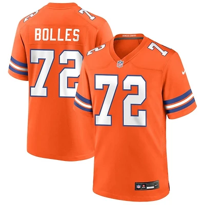 Garett Bolles Men's Nike Orange Denver Broncos Mile High Collection 1977 Throwback Custom Game Jersey