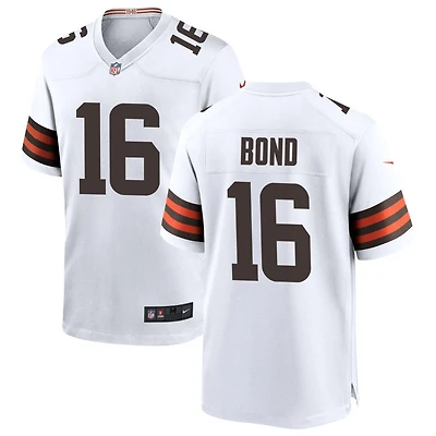 Isaiah Bond Men's Nike White Cleveland Browns Custom Game Jersey