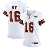Isaiah Bond Women's Nike White Cleveland Browns 1946 Collection Alternate Custom Jersey