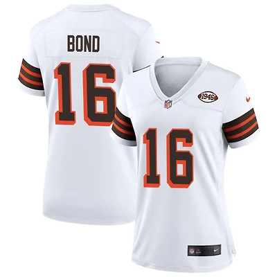 Isaiah Bond Women's Nike White Cleveland Browns 1946 Collection Alternate Custom Jersey