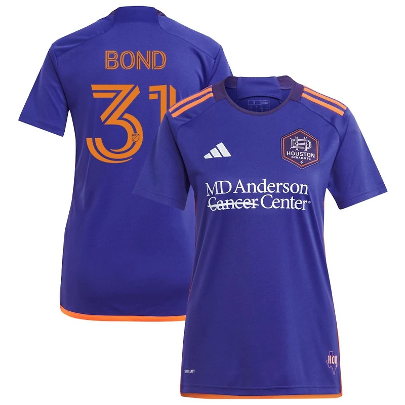 Jonathan Bond Men's adidas Purple Houston Dynamo FC 2024 Still Holdin' Replica Custom Jersey