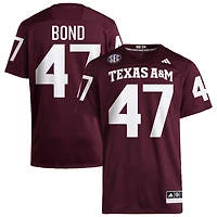 Randy Bond Men's adidas  Maroon Texas A&M Aggies NIL Pick-A-Player Home Premier Football Jersey