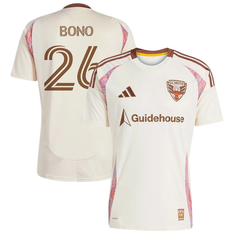 Alex Bono Men's adidas Natural D.C. United 2025 The Soul Kit Replica Custom Jersey