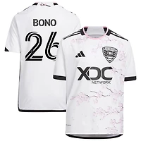 Alex Bono Youth adidas White D.C. United 2023 The Cherry Blossom Kit Replica Custom Jersey