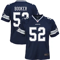 Tyler Booker Youth Nike Navy Dallas Cowboys Custom Game Jersey