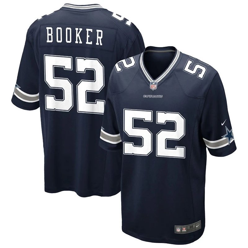 Tyler Booker Men's Nike Navy Dallas Cowboys Custom Game Jersey