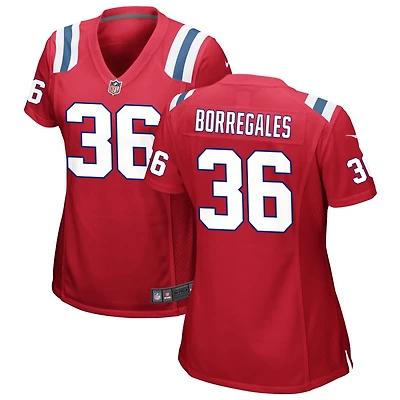 Andy Borregales Women's Nike Red New England Patriots Alternate Custom Jersey