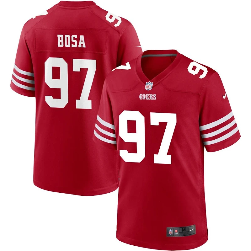 Nick Bosa Men's Nike Scarlet San Francisco 49ers Custom Jersey