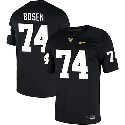 Cameron Bosen Men's Nike Black Vanderbilt Commodores NIL Pick-A-Player Game Jersey