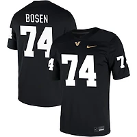 Cameron Bosen Men's Nike Black Vanderbilt Commodores NIL Pick-A-Player Game Jersey