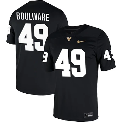 Simeon Boulware Men's Nike Black Vanderbilt Commodores NIL Pick-A-Player Game Jersey