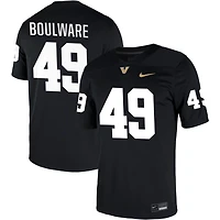 Simeon Boulware Men's Nike Black Vanderbilt Commodores NIL Pick-A-Player Game Jersey