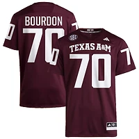 Robert Bourdon Men's adidas  Maroon Texas A&M Aggies NIL Pick-A-Player Home Premier Football Jersey