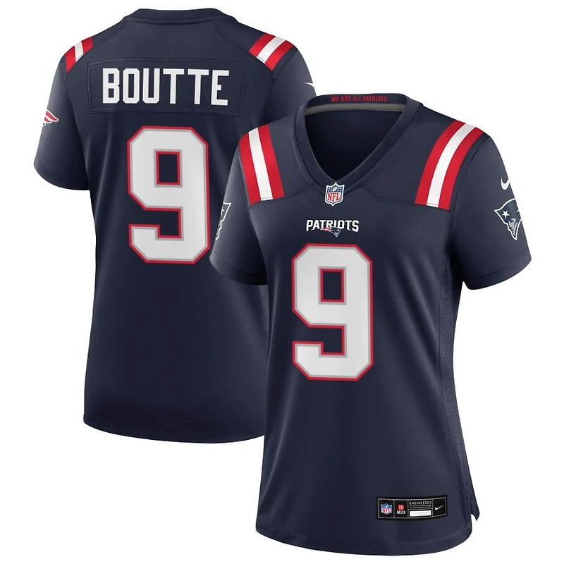 Kayshon Boutte Women's Nike Navy New England Patriots Custom Game Jersey