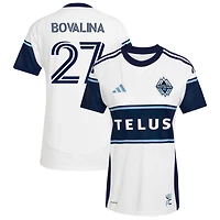 Giuseppe Bovalina Women's adidas  White Vancouver Whitecaps FC 2025 The Peak Replica Custom Jersey