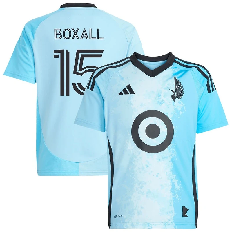 Michael Boxall Youth adidas  Blue Minnesota United FC 2025 CONVERGENCE Replica Custom Jersey