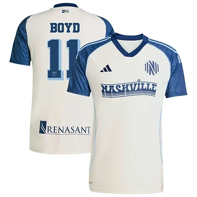 Tyler Boyd Men's adidas White Nashville SC 2025 Third Replica Custom Jersey
