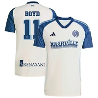 Tyler Boyd Men's adidas White Nashville SC 2025 Third Replica Custom Jersey