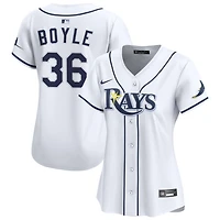 Joe Boyle Women's Nike  White Tampa Bay Rays Home Limited Custom Jersey