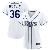 Joe Boyle Women's Nike  White Tampa Bay Rays Home Custom Replica 2.0 Jersey