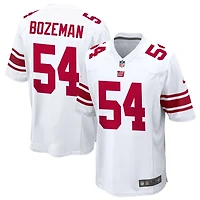 Swayze Bozeman Men's Nike White New York Giants Custom Game Jersey