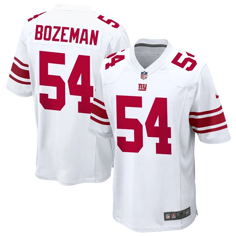 Swayze Bozeman Men's Nike White New York Giants Custom Game Jersey