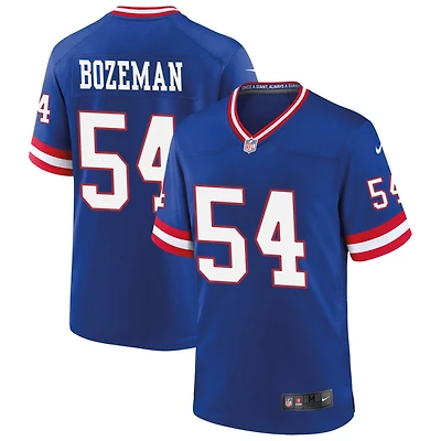 Swayze Bozeman Men's Nike Royal New York Giants Classic Custom Game Jersey