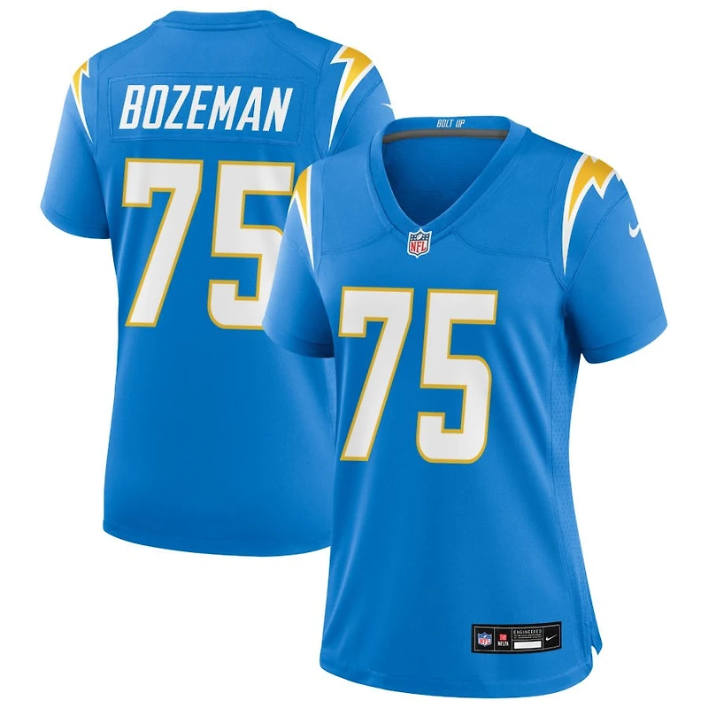 Bradley Bozeman Women's Nike Powder Blue Los Angeles Chargers Custom Game Jersey