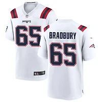 Garrett Bradbury Men's Nike White New England Patriots Custom Game Jersey
