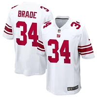 Beau Brade Men's Nike White New York Giants Custom Game Jersey