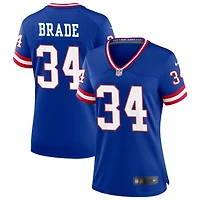 Beau Brade Women's Nike Royal New York Giants Classic Custom Game Jersey