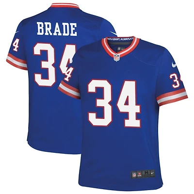 Beau Brade Youth Nike Royal New York Giants Classic Custom Game Jersey