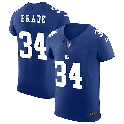 Beau Brade Men's Nike Royal New York Giants Vapor F.U.S.E. Elite Custom Jersey